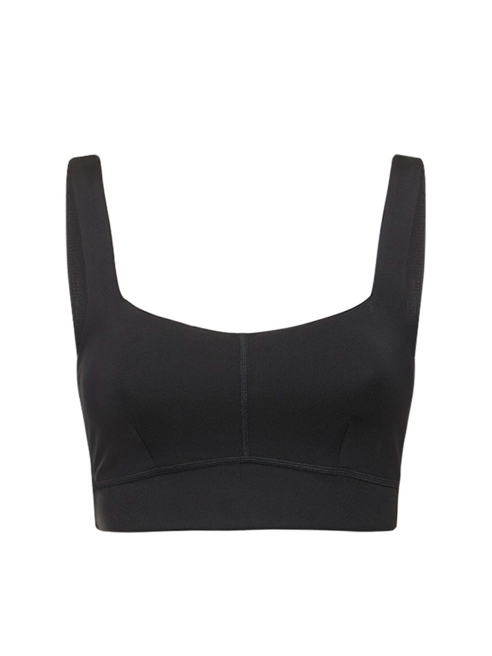 girlfriend collective Addison Black Supportive Crop Sports Bra